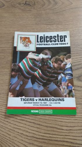 Leicester v Harlequins Mar 1987 Rugby Programme