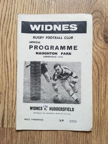 Widnes v Huddersfield Dec 1962