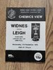 Widnes v Leigh Lancashire Cup Semi-Final Sept 1978