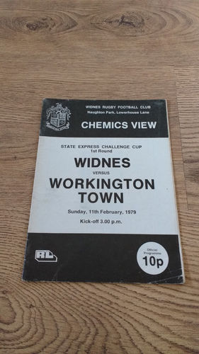 Widnes v Workington Town Challenge Cup Feb 1979