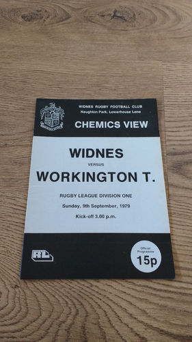 Widnes v Workington Town Sept 1979