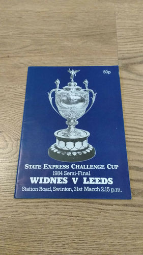 Widnes v Leeds Challenge Cup Semi-Final Mar 1984 Rugby League Programme