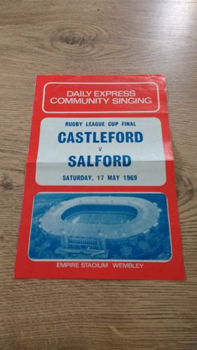 Castleford v Salford 1969 Rugby League Challenge Cup Final Songsheet