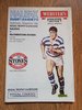 Halifax v Featherstone Dec 1989 Regal Trophy Rugby League Programme