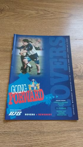 Featherstone v Dewsbury June 1997 Rugby League Programme