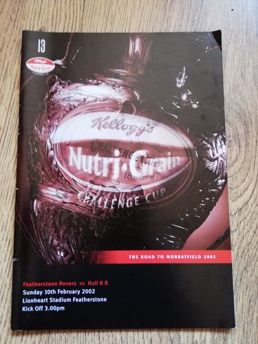 Featherstone v Hull KR Feb 2002 Challenge Cup Rugby League Programme