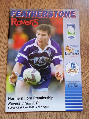 Featherstone v Hull KR June 2002 Rugby League Programme