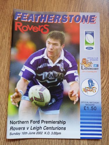 Featherstone v Leigh June 2002 Rugby League Programme