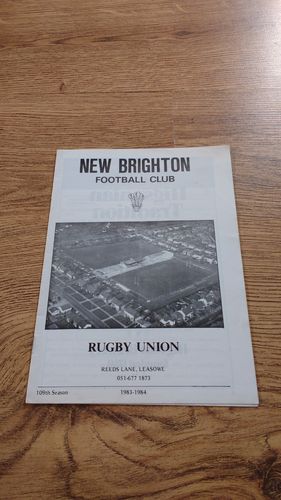 New Brighton v Orrell Dec 1983 Rugby Programme