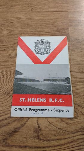 St Helens v Hull KR Aug 1967