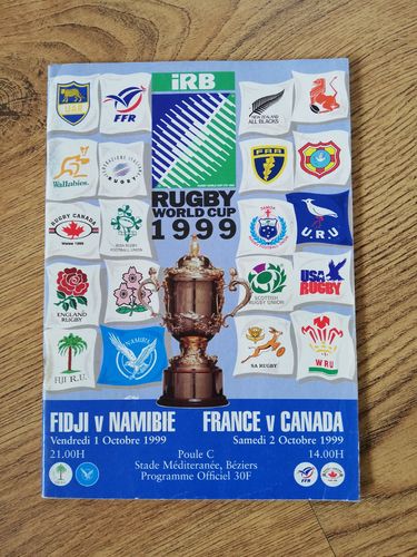 Fiji v Namibia \ France v Canada 1999 Rugby World Cup Programme