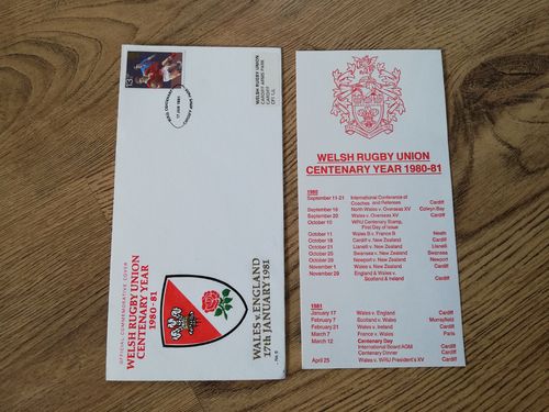 Wales v England 1981 Rugby First Day Cover