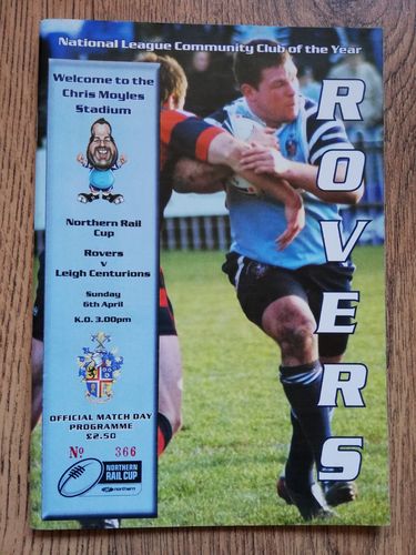 Featherstone v Leigh Apr 2008 Northern Rail Cup Rugby Programme