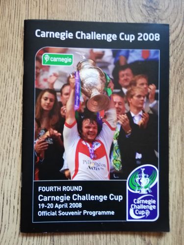 Featherstone v Catalan Dragons Apr 2008 Challenge Cup Rugby League Programme
