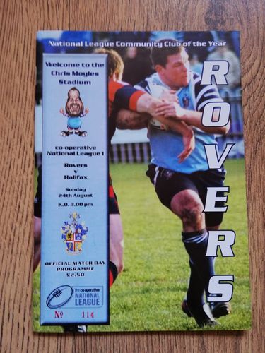 Featherstone v Halifax Aug 2008 Rugby League Programme