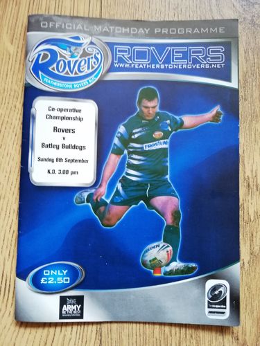 Featherstone v Batley Sept 2009 Rugby League Programme