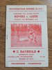 Featherstone v Leeds 1963 Yorkshire Cup Rugby League Programme
