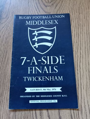 Middlesex Sevens 1976 Rugby Programme