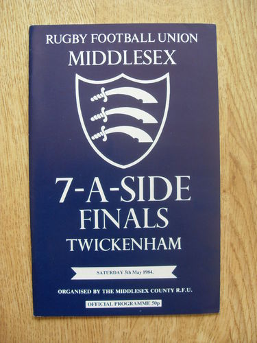 Middlesex Sevens 1984 Rugby Programme