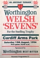 Welsh Rugby Sevens Programmes