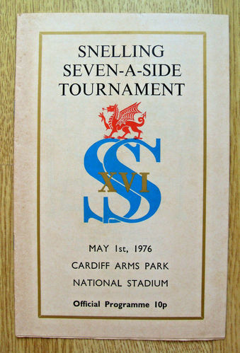 Snelling Sevens 1976 Rugby Programme