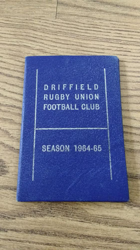 Driffield RUFC Membership Card 1964-65