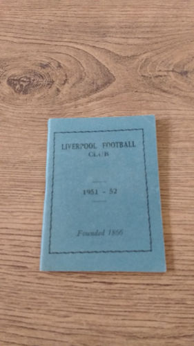 Liverpool RFC Membership Card 1951-52