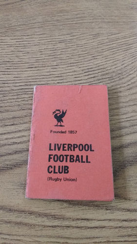 Liverpool RFC Membership Card 1977-78
