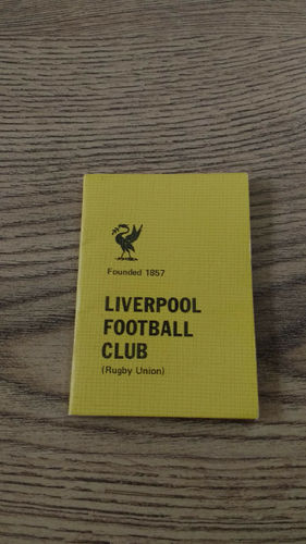 Liverpool RFC Membership Card 1980-81