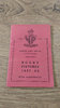 Merseyside Clubs Rugby Fixture Card 1957-58