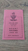 Merseyside Clubs Rugby Fixture Card 1962-63