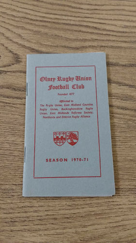 Olney RUFC Membership Card 1970-71