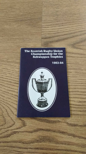 SRU Championships for the Schweppes Trophies Fixtures 1983/84