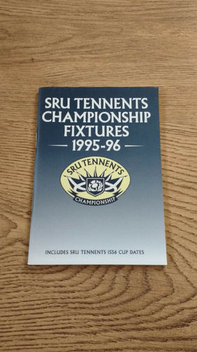SRU Championship Rugby Fixtures 1995/96