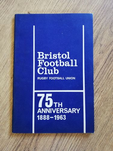 Bristol 75th Anniversary 1963 Rugby Brochure