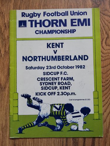 Kent v Northumberland Oct 1982