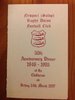 Newport (Salop) Rugby Club 1997 50th Anniversary Signed Dinner Menu