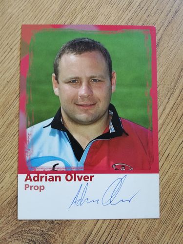 Adrian Olver - Harlequins Signed Rugby Photocard