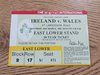 Ireland v Wales 1990 Used Rugby Ticket