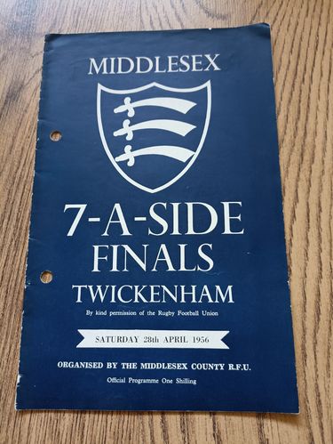 Middlesex Sevens 1956 Rugby Programme