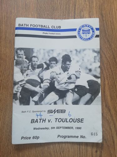 Bath v Toulouse Sept 1990
