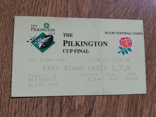 Leicester v Sale 1997 Pilkington Cup Final Rugby Ticket