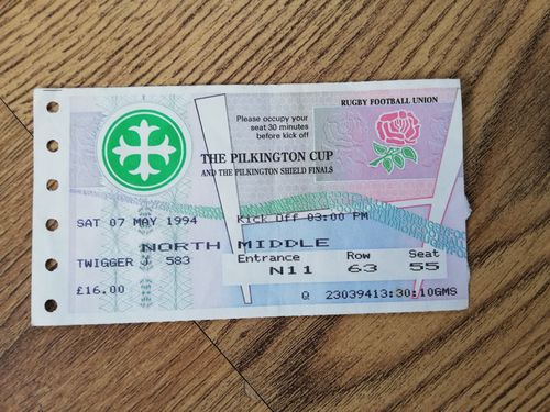Bath v Leicester 1994 Pilkington Cup Final Used Rugby Ticket