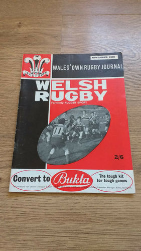 'Welsh Rugby' Magazine : November 1965