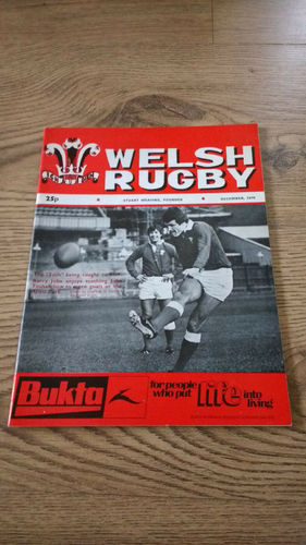 'Welsh Rugby' Magazine : December 1976