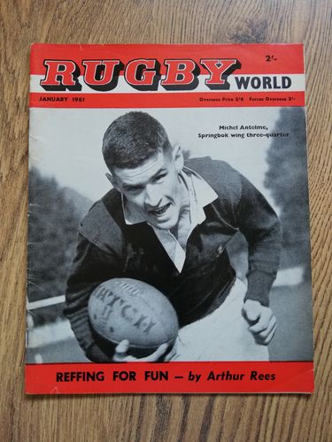 'Rugby World' Volume 1 Number 4 : January 1961 Magazine