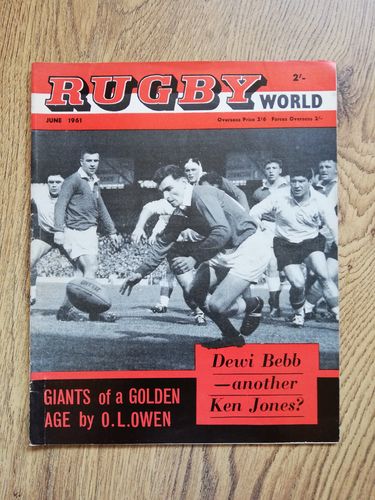 'Rugby World' Volume 1 Number 9 : June 1961 Magazine