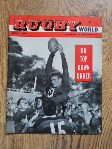 'Rugby World' Volume 1 Number 11 : August 1961 Magazine