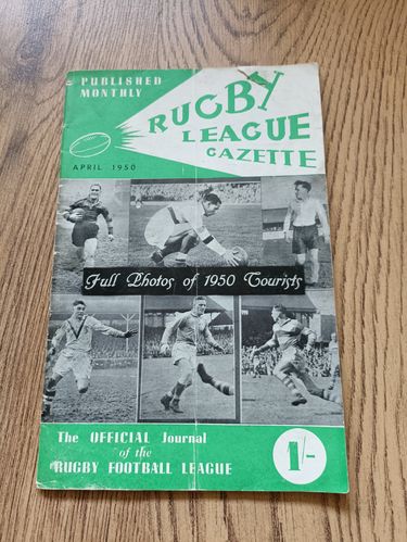 'Rugby League Gazette' : April 1950 Magazine