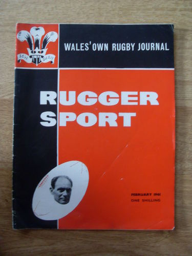 'Rugger Sport' February 1961 Rugby Union Magazine